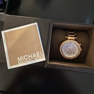 Michael Kors Parker rose gold watch